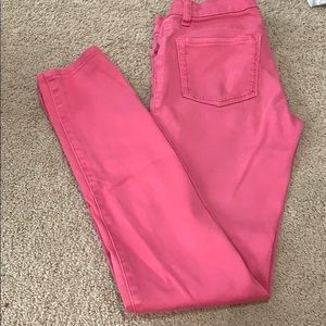 Pink skinny pants